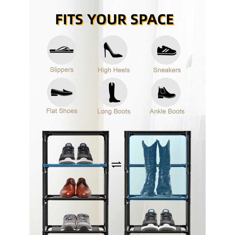 Vertikal shoe rack för ingång