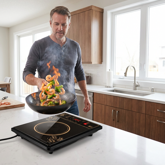 🍳  60% rabatt!   ⚡  Högkraftig induktionshäll med 2200 W – beröringsstyrning, automatisk avstängning och barnskydd 🔥