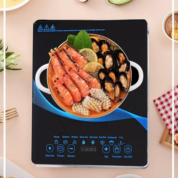 🍳  60% rabatt!   ⚡  Högkraftig induktionshäll med 2200 W – beröringsstyrning, automatisk avstängning och barnskydd 🔥