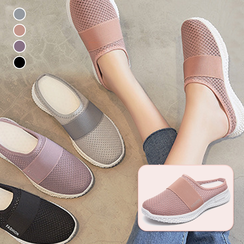 Casual andningsbara mjuka tofflor i mesh