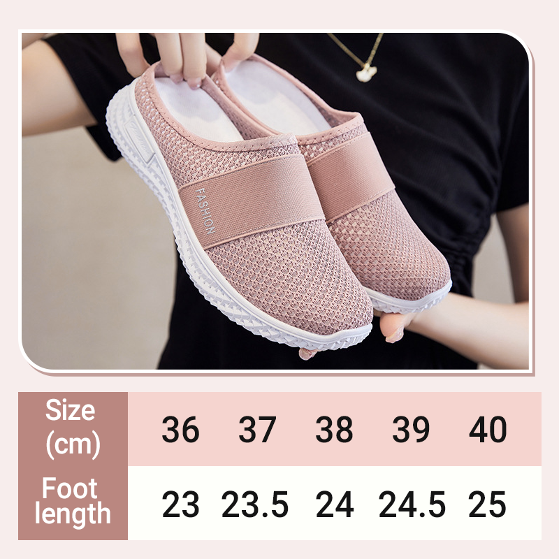 Casual andningsbara mjuka tofflor i mesh
