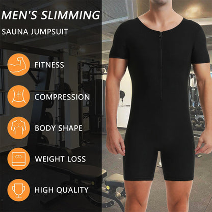 🧖‍♂️ 50% RABATT! 🔥 Helkroppsdräkt för Bastu för Män – Viktminskningsstöd, Svettdrivande & Perfekt för Träning 💪