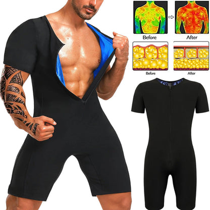 🧖‍♂️ 50% RABATT! 🔥 Helkroppsdräkt för Bastu för Män – Viktminskningsstöd, Svettdrivande & Perfekt för Träning 💪