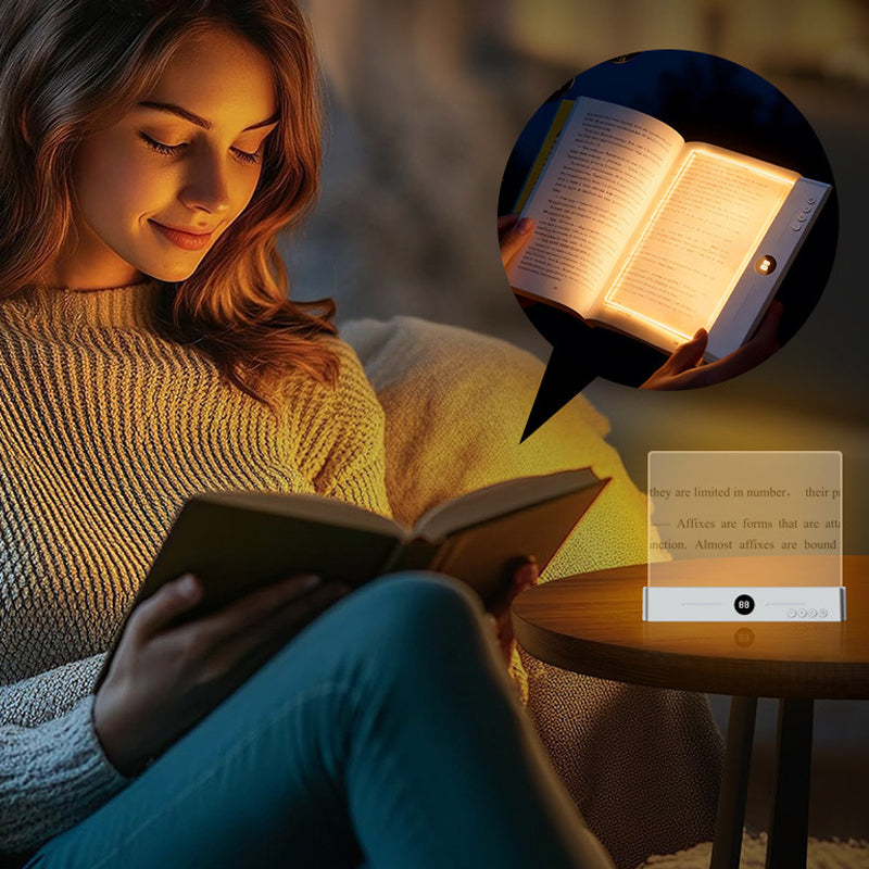 📖💡 LED-platt läslampa med 3 ljusfärger och timer - Fri Frakt
