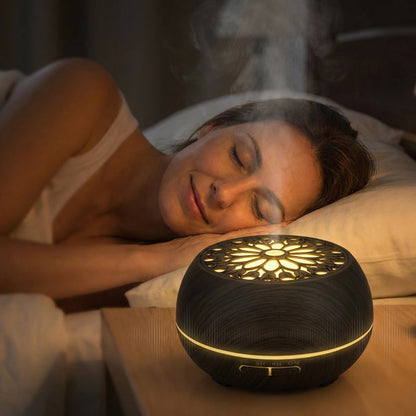 550ml Ultrasonic Aroma Diffuser with 7-Color LED Light