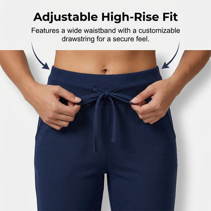 🧘‍♀️🌸 50% RABATT! | Korta Sweatpants – Dragsko i Midjan & Capri-längd för Avkoppling!