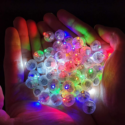 50 vattentäta LED-ballonglampor för dekorationer
