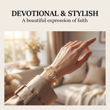 📿 50% RABATT NU! 🌸 Elegant Ihålig Blomma Jungfru Maria Armband – Delikat Design, Hypoallergen & Perfekt för Dagligt Tro-inspirerat Bruk ✨