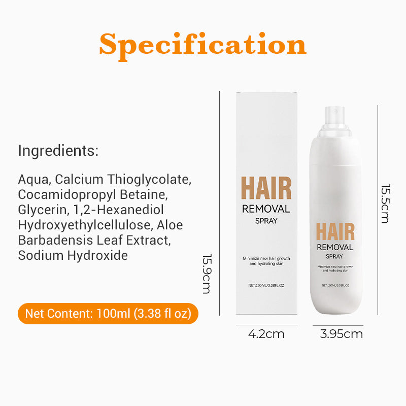 100 ml hårborttagningsspray utan irritation