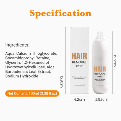 100 ml hårborttagningsspray utan irritation