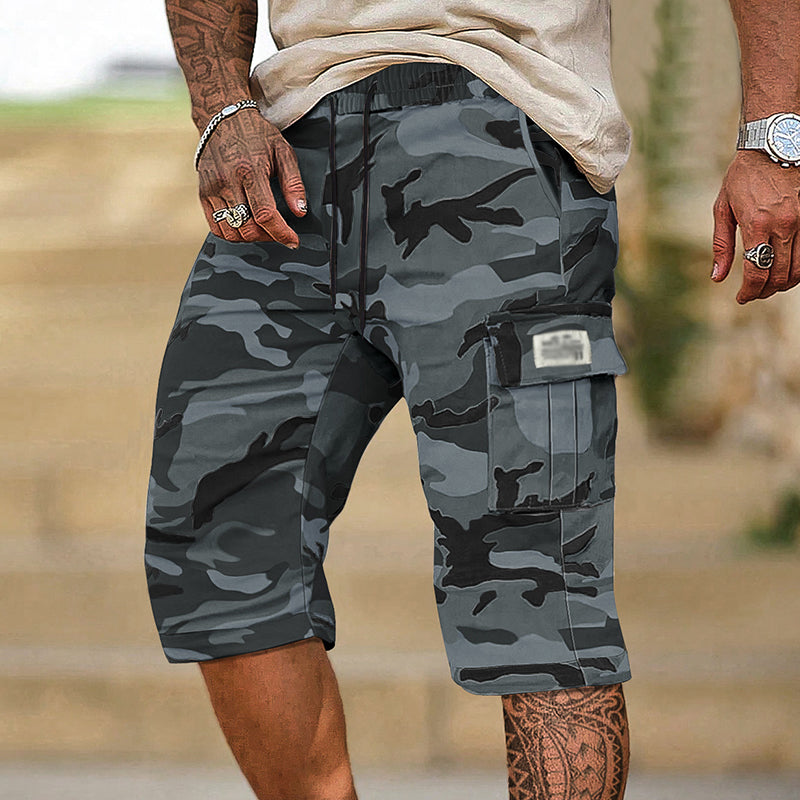 🩳 50% RABATT 🗺️ | Herr Camouflage Cargo-Shorts – Många Fickor & Avslappnad Passform