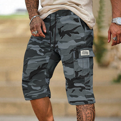 🩳 50% RABATT 🗺️ | Herr Camouflage Cargo-Shorts – Många Fickor & Avslappnad Passform