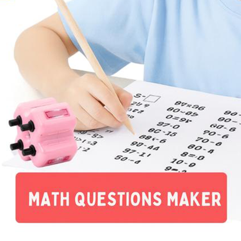 4-i-1 matematikrullstämpel för barn