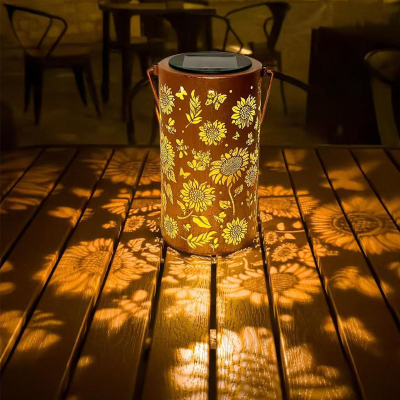 Hängande solskugglampa med ihålig design