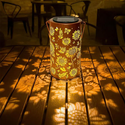 Hängande solskugglampa med ihålig design