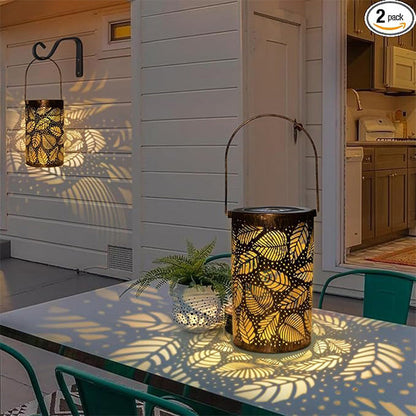 Hängande solskugglampa med ihålig design