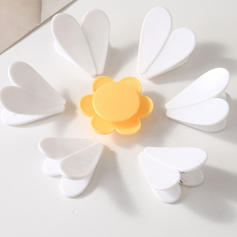 🌸 KÖP 1 FÅ 1 GRATIS! 🧺 Magnetiska Förseglingsklämmor med Prästkrageblomma – Hållbar, Dekorativ & Perfekt för Förvaring av Snacks & Kryddor 🍃
