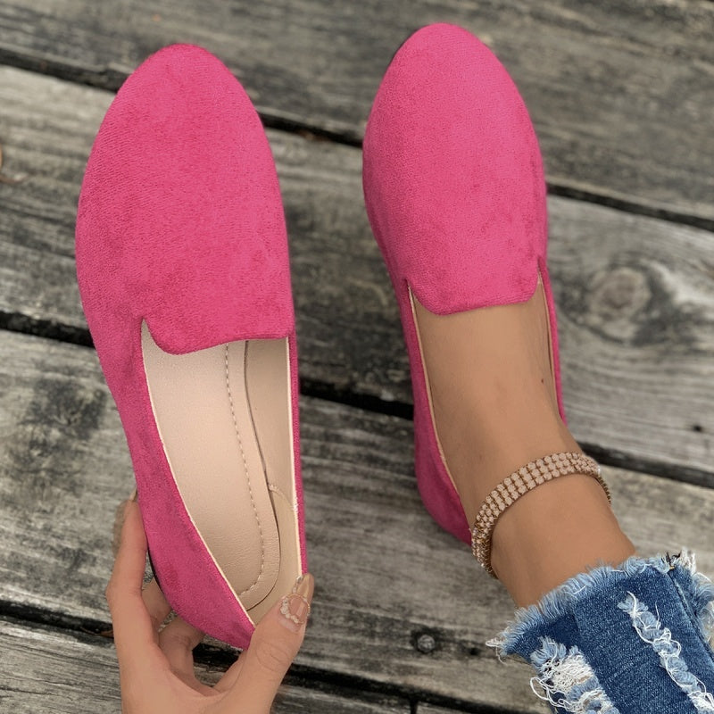 👟 50% RABATT! 🌸 Enfärgade Platta Skor för Kvinnor – Andningsbara & Flexibla!