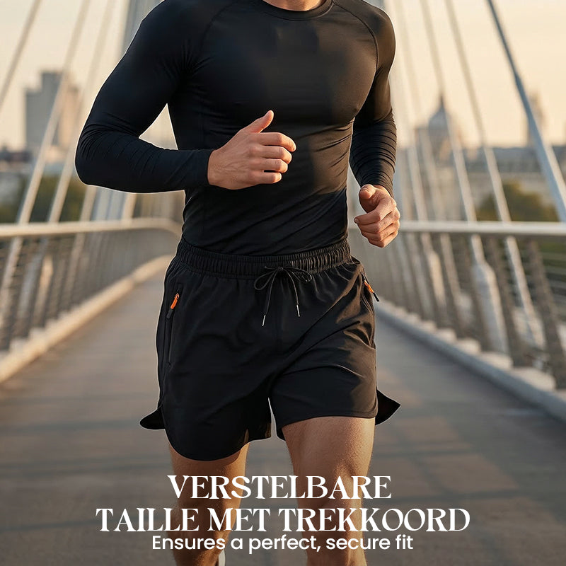 🩳 50% RABATT! ⚡ Andningsbara Sportbyxor med Dragkedjeförsedda Fickor – Lätta, Bekväma & Perfekta För Träning & Fritid 🏃‍♂️
