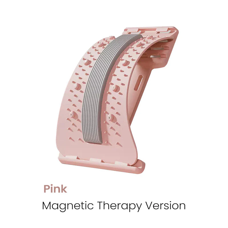 Magnetisk akupressur-ryggsträckare 🧲 Lindrar ryggsmärta, rättar hållningen – bara ligg & slappna av ✨