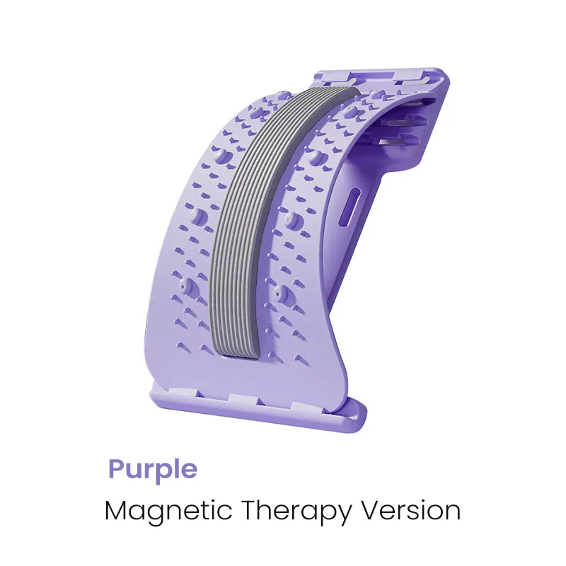 Magnetisk akupressur-ryggsträckare 🧲 Lindrar ryggsmärta, rättar hållningen – bara ligg & slappna av ✨