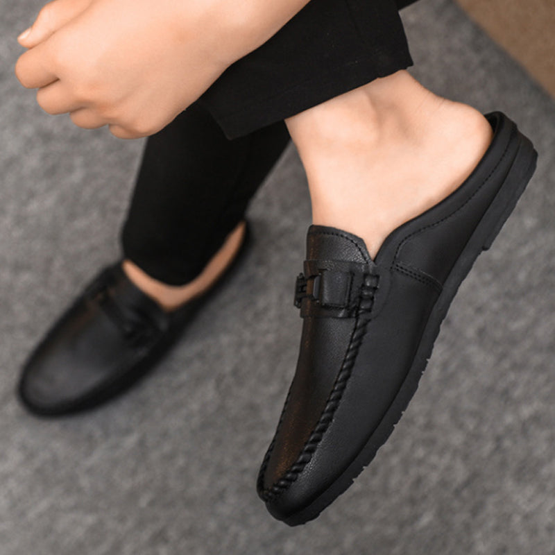 🔥 50% RABATT! 🔥 Casual rygglösa loafers för herrar👞
