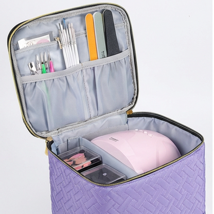 Dubbelskikt Nail Lack Organizer väska