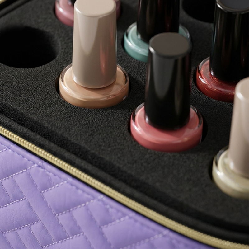 Dubbelskikt Nail Lack Organizer väska