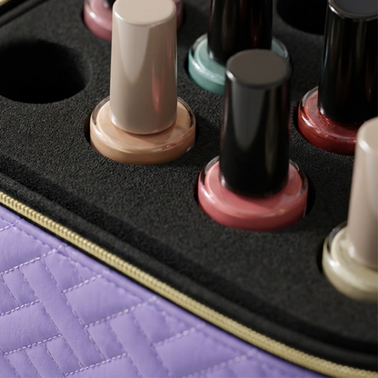 Dubbelskikt Nail Lack Organizer väska