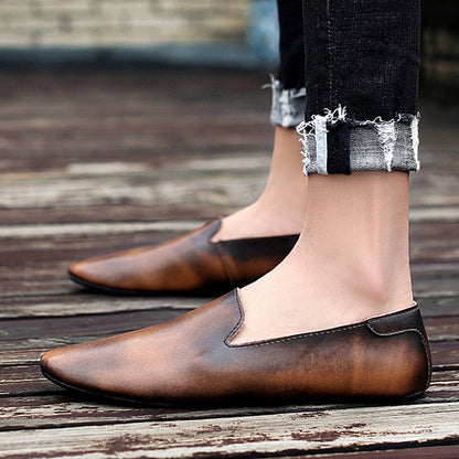 👞 50% RABATT! ✨ Flexibla Spetsiga Platta Loafers i Läder – Elegant Design, Bekväma & Perfekta för Vardag & Kontor 🌸