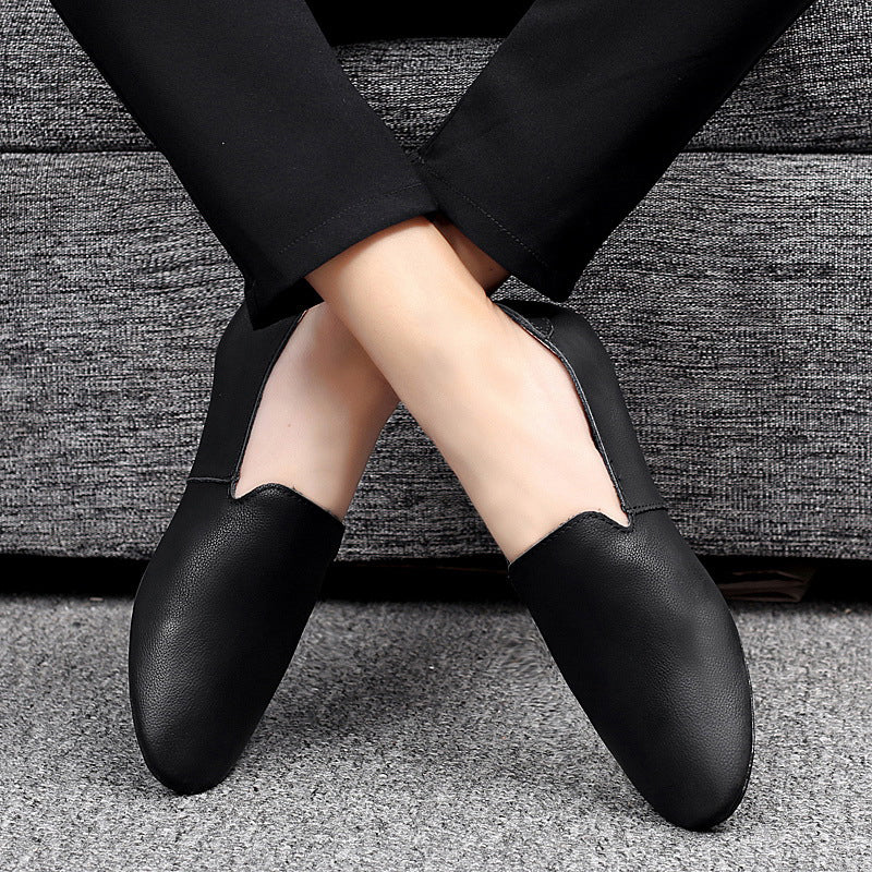 👞 50% RABATT! ✨ Flexibla Spetsiga Platta Loafers i Läder – Elegant Design, Bekväma & Perfekta för Vardag & Kontor 🌸