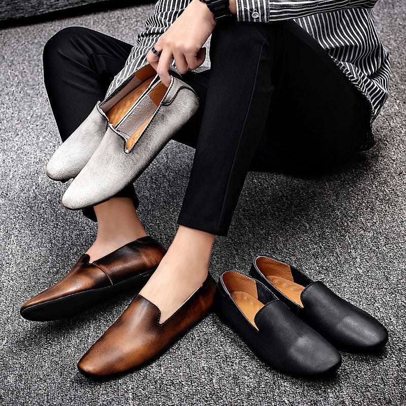 👞 50% RABATT! ✨ Flexibla Spetsiga Platta Loafers i Läder – Elegant Design, Bekväma & Perfekta för Vardag & Kontor 🌸