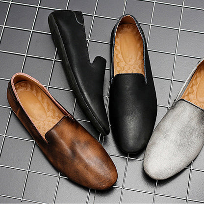 👞 50% RABATT! ✨ Flexibla Spetsiga Platta Loafers i Läder – Elegant Design, Bekväma & Perfekta för Vardag & Kontor 🌸