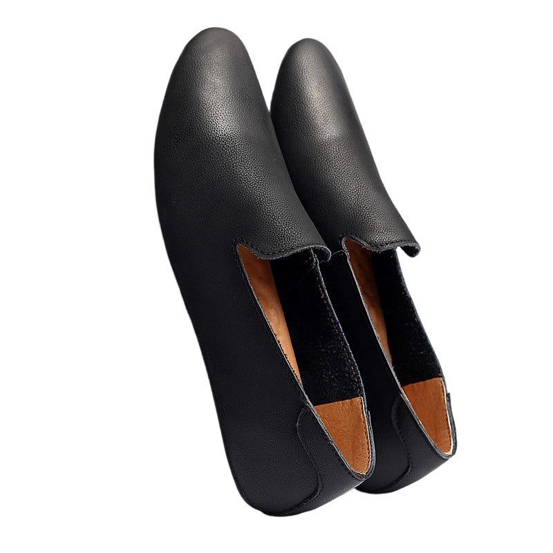 👞 50% RABATT! ✨ Flexibla Spetsiga Platta Loafers i Läder – Elegant Design, Bekväma & Perfekta för Vardag & Kontor 🌸