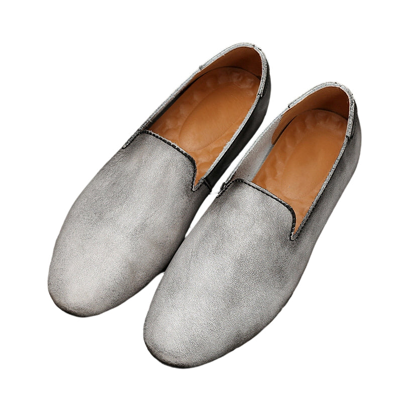 👞 50% RABATT! ✨ Flexibla Spetsiga Platta Loafers i Läder – Elegant Design, Bekväma & Perfekta för Vardag & Kontor 🌸