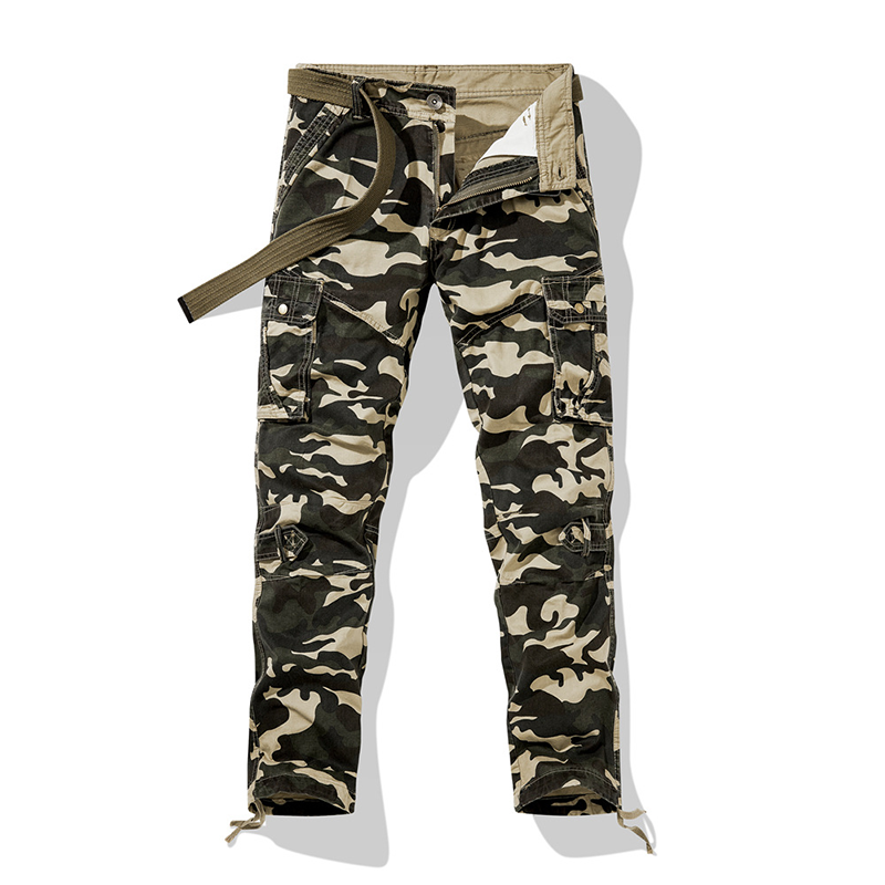 👖 60% RABATT! 🔥 Herr Klassiska Kamouflagemönstrade Cargobyxor – Många Fickor, Bekväm Passform & Perfekt för Utomhusbruk 🏕️