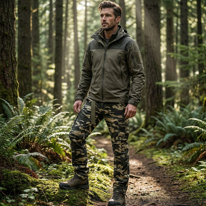 👖 60% RABATT! 🔥 Herr Klassiska Kamouflagemönstrade Cargobyxor – Många Fickor, Bekväm Passform & Perfekt för Utomhusbruk 🏕️