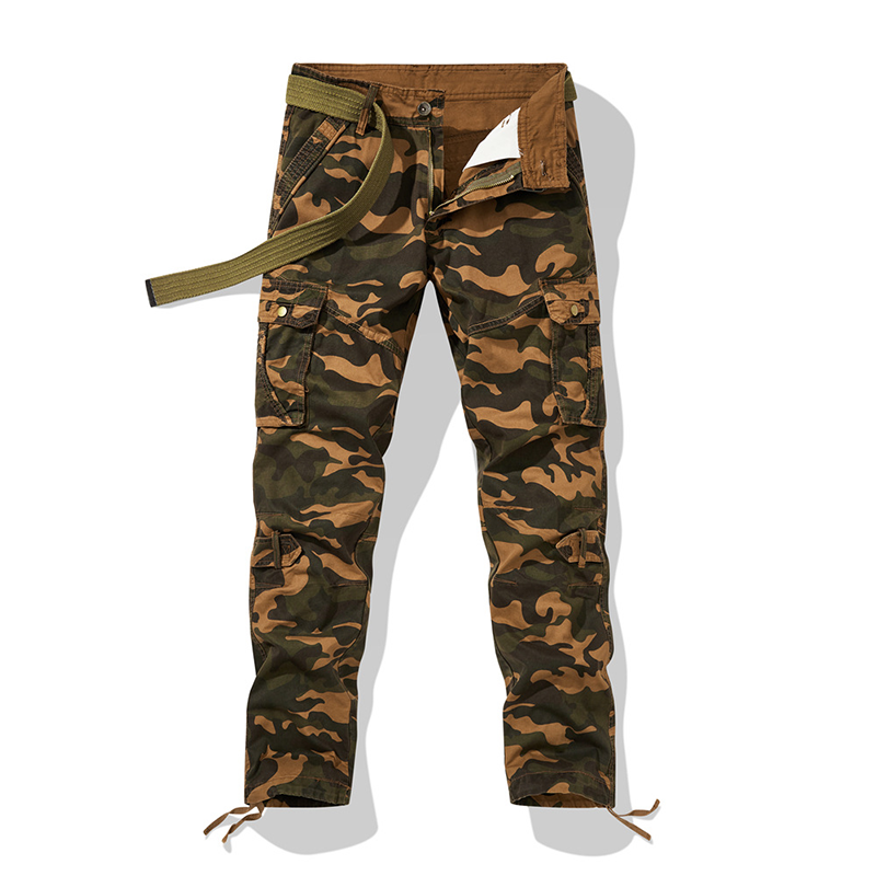 👖 60% RABATT! 🔥 Herr Klassiska Kamouflagemönstrade Cargobyxor – Många Fickor, Bekväm Passform & Perfekt för Utomhusbruk 🏕️