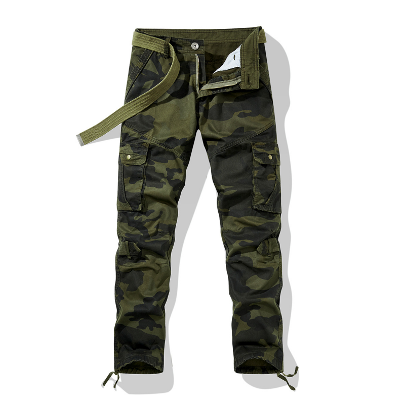 👖 60% RABATT! 🔥 Herr Klassiska Kamouflagemönstrade Cargobyxor – Många Fickor, Bekväm Passform & Perfekt för Utomhusbruk 🏕️