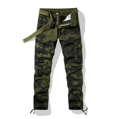👖 60% RABATT! 🔥 Herr Klassiska Kamouflagemönstrade Cargobyxor – Många Fickor, Bekväm Passform & Perfekt för Utomhusbruk 🏕️