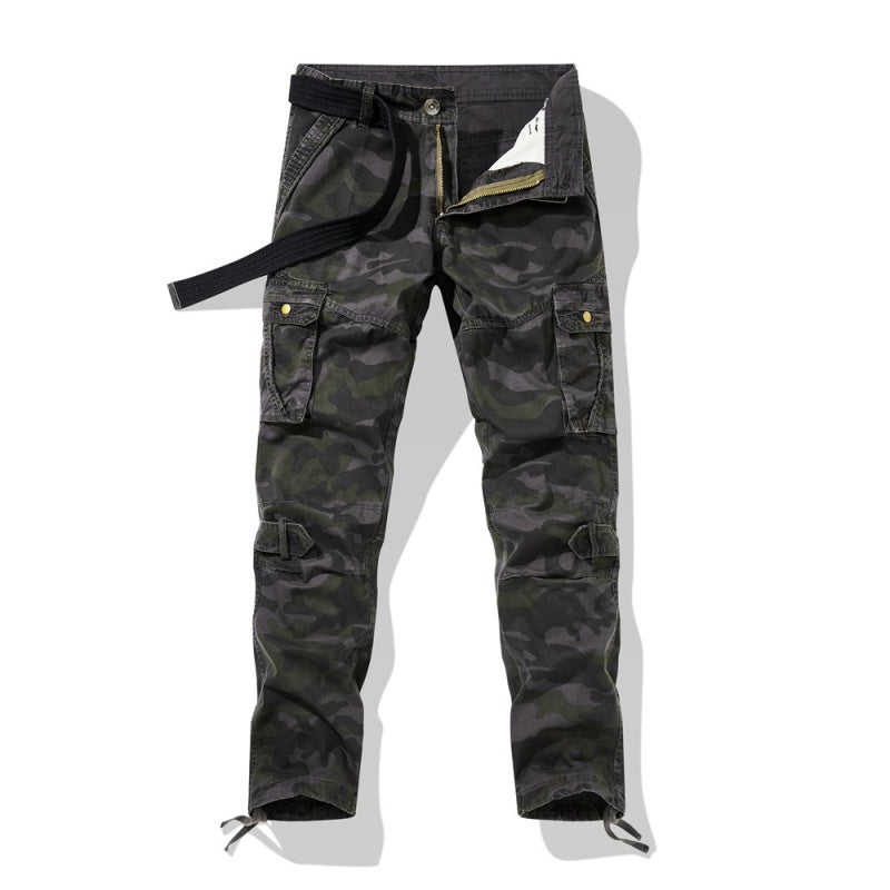 👖 60% RABATT! 🔥 Herr Klassiska Kamouflagemönstrade Cargobyxor – Många Fickor, Bekväm Passform & Perfekt för Utomhusbruk 🏕️
