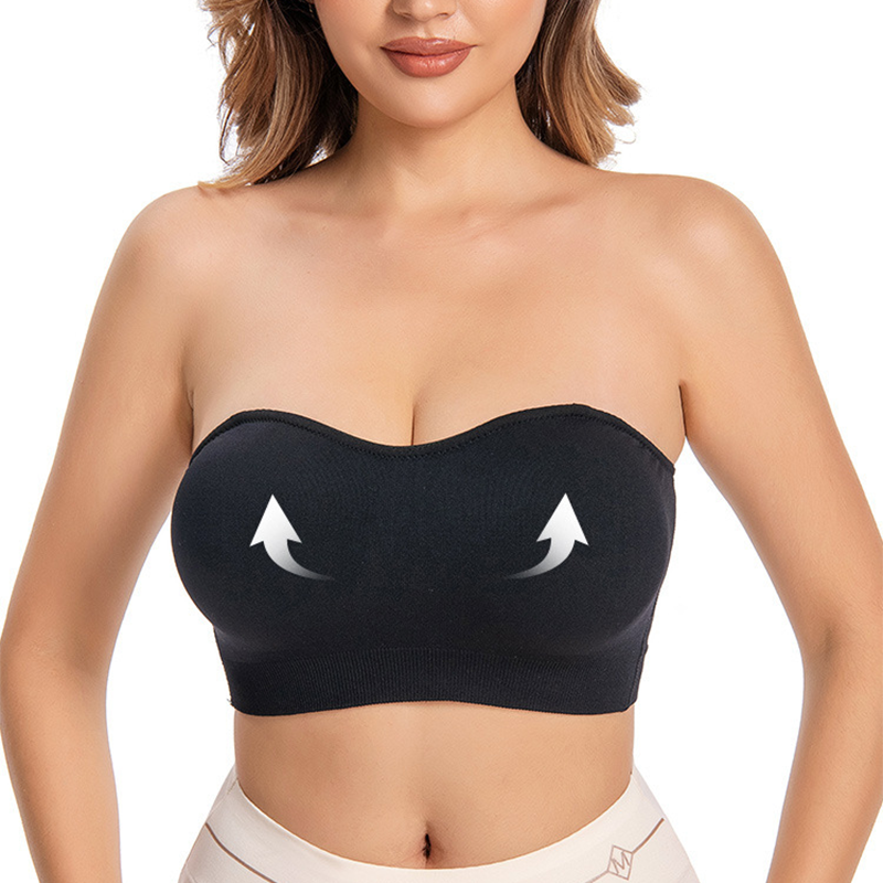 🔥40 % rabatt så länge lagret räcker!🎉Trådlös bandeau-bh för damer med avtagbara axelband