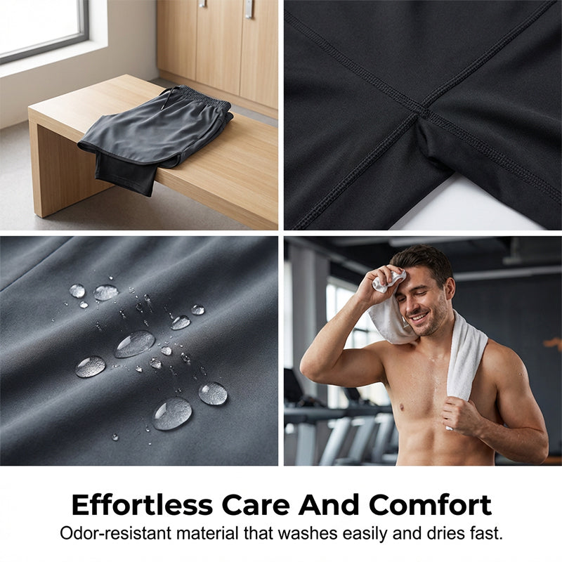 🔥50% RABATT!🔥 2-i-1-löpartights för män med inbyggda shorts