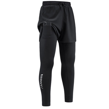 🔥50% RABATT!🔥 2-i-1-löpartights för män med inbyggda shorts