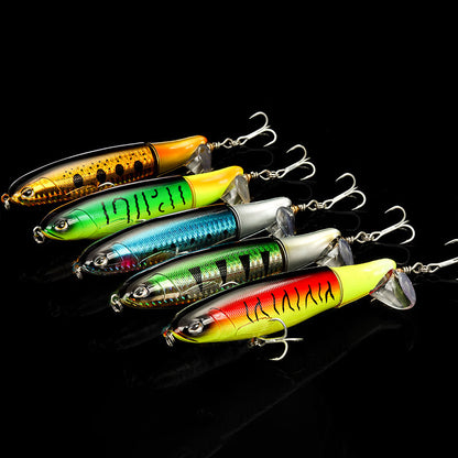 Propelldrivet, flytande, roterande fiskbete