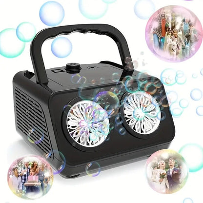 💨 50% RABATT 🎈 | Handhållen Bubbelmaskin – 2000+ Bubblor/min & 26 Hål