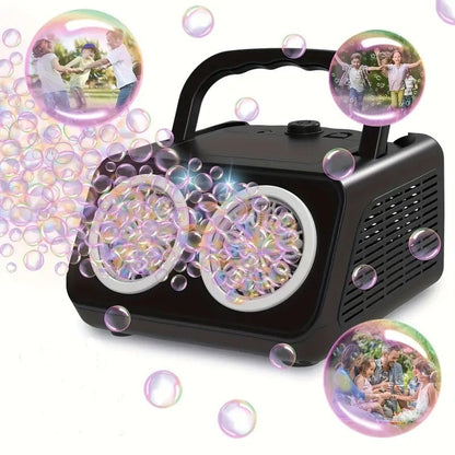 💨 50% RABATT 🎈 | Handhållen Bubbelmaskin – 2000+ Bubblor/min & 26 Hål