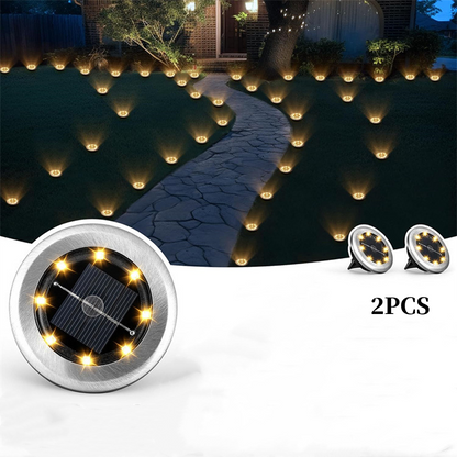 Utomhus Vattentät Solar Ground Light - 2 Pack / Set
