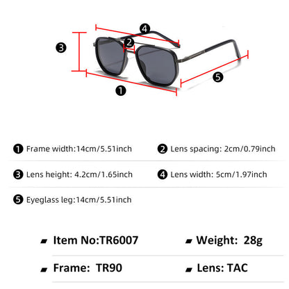 🕶️ 50% RABATT NU! 🌞 Unisex Fyrkantiga Polariserade Solglasögon – UV400-skydd & Vintage-stil – Bländfri Sikt 🏖️