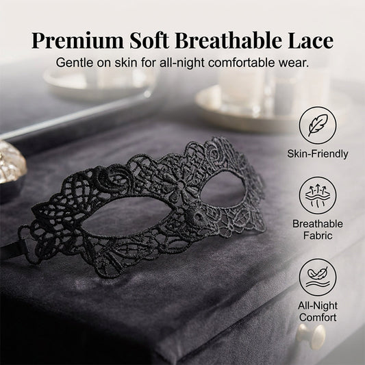 Spetsmaskeradmask för eleganta festkvällar